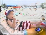 From ABC on June 14th, Welsh Video's Jonathan Cohon explains proper techniques to get better home movies. Shown here using 2 year old Daniel Charles Welsh relaxing after "a long day at the pool".