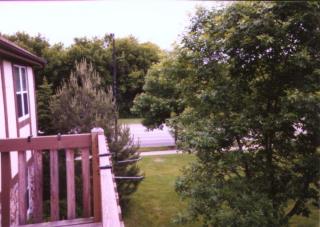 View from back of condo deck looking at Lakeview Pkwy in Vernon Hills