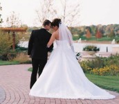 Wedding Couple. photo by Studio West, Libertyville.